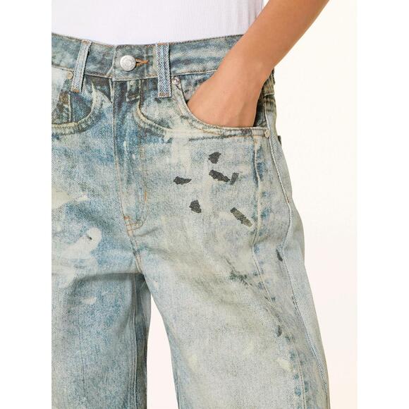 NEW GESTUZ cornelia wide leg jeans in printed denim blue - Picture 4 of 5